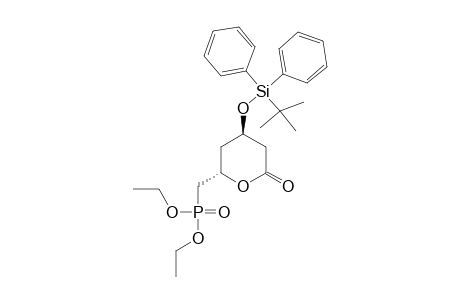 (4R,6S)-4-TERT.-BUTYLDIPHENYLSILYLOXY-6-(DIETHOXYPHOSPHONOMETHYL)-TETRAHYDROPYRAN-2-ONE