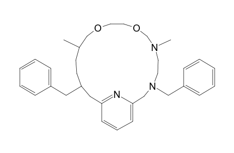 3,16-Dibenzyl-6,13-dimethyl-8,11-dioxa-3,6,22-triazabicyclo[16.3.1]docosa-1(21),18(22),19-triene