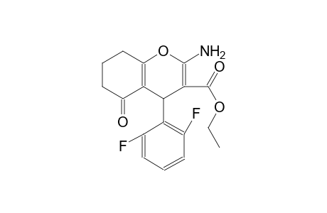 4H-1-benzopyran-3-carboxylic acid, 2-amino-4-(2,6-difluorophenyl)-5,6,7,8-tetrahydro-5-oxo-, ethyl ester