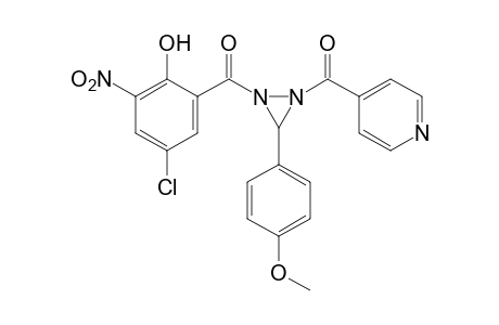 1-(5-chloro-3-nitrosalicyloyl)-3-(p-methoxyphenyl)-2-isonicotinoyldiaziridine