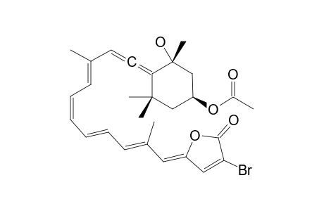acetic acid [(1S,3R)-4-[(3E,5Z,7E,9E,11Z)-11-(4-bromo-5-keto-2-furylidene)-3,10-dimethyl-undeca-1,3,5,7,9-pentaenylidene]-3-hydroxy-3,5,5-trimethyl-cyclohexyl] ester