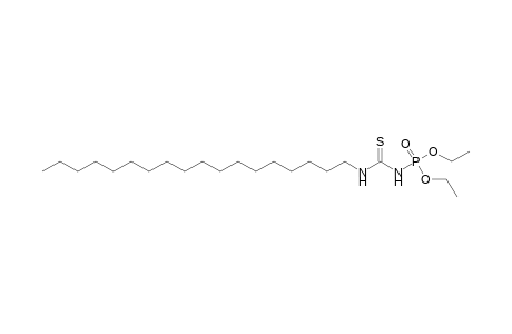 (octadecylthiocarbamoyl)phosphoramidic acid, diethyl ester