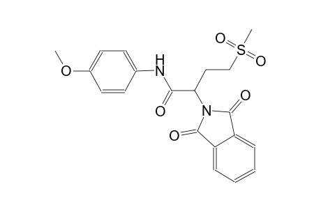 2-(1,3-dioxo-1,3-dihydro-2H-isoindol-2-yl)-N-(4-methoxyphenyl)-4-(methylsulfonyl)butanamide