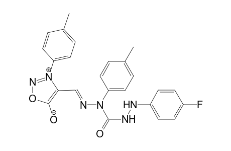 3-(4-Methylphenyl)sydnon-4-ylaldehyde 5-(4-fluorophenyl)-2-(4-methylphenyl)carbazone