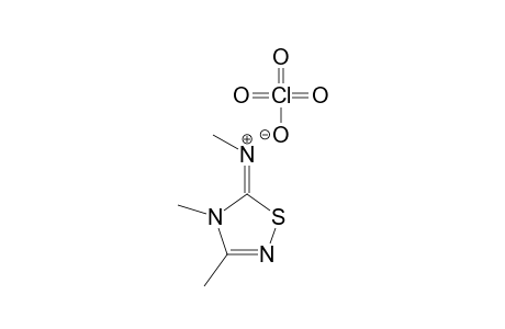 3,4-DIMETHYL-5-METHYLAMINO-1,2,4-THIADIAZOLIUM-PERCHLORATE