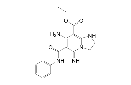 7-Amino-8-ethoxycarbonyl-5-imino-6-phenylaminocarbonyl-1,2,3,5-tetrahydroimidazo[1,2-a]pyridine