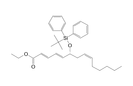 Ethyl 6(R)-[(tert-butyldiphenylsilyl)oxy]-2(E),4(E),8(Z)-tetradecatrienoate