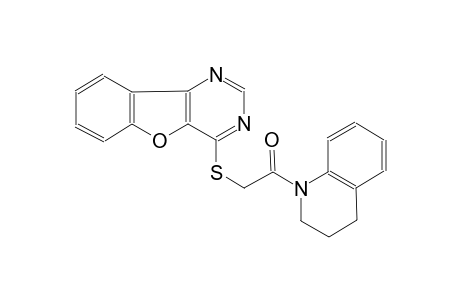 4-{[2-(3,4-dihydro-1(2H)-quinolinyl)-2-oxoethyl]sulfanyl}[1]benzofuro[3,2-d]pyrimidine