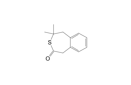 4,4-dimethyl-1,5-dihydro-3-benzothiepin-2-one