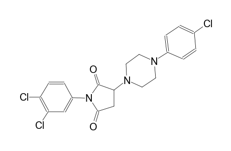 3-[4-(4-chlorophenyl)-1-piperazinyl]-1-(3,4-dichlorophenyl)-2,5-pyrrolidinedione