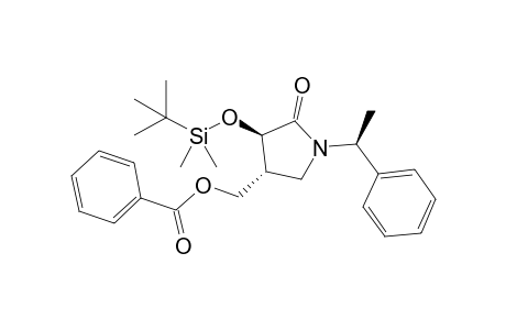 (3R,4R,1'S)-4-Benzoyloxymethyl-3-t-butyldimethylsiloxy-1-(1'-phenylethyl)pyrrolidin-2-one