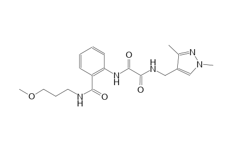 ethanediamide, N~1~-[(1,3-dimethyl-1H-pyrazol-4-yl)methyl]-N~2~-[2-[[(3-methoxypropyl)amino]carbonyl]phenyl]-