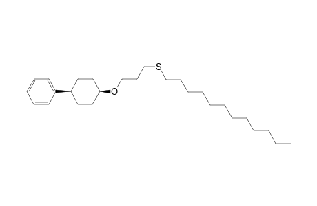 3-Dodecylsulfanylpropyl cis-4-phenylcyclohexyl ether