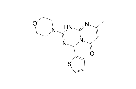 6H-pyrimido[1,2-a][1,3,5]triazin-6-one, 1,4-dihydro-8-methyl-2-(4-morpholinyl)-4-(2-thienyl)-