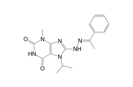 7-isopropyl-3-methyl-8-[(2E)-2-(1-phenylethylidene)hydrazino]-3,7-dihydro-1H-purine-2,6-dione