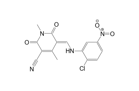 (5E)-5-[(2-chloro-5-nitroanilino)methylene]-1,4-dimethyl-2,6-dioxo-1,2,5,6-tetrahydro-3-pyridinecarbonitrile