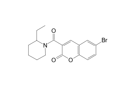 6-Bromanyl-3-(2-ethylpiperidin-1-yl)carbonyl-chromen-2-one