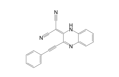 2-(3-(phenylethynyl)quinoxalin-2(1H)-ylidene)malononitrile