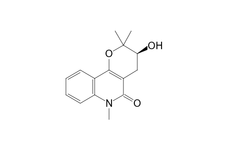 (+)-(S)-3-Hydroxy-3,4,5,6-tetrahydro-2,2,6-trimethyl-5-oxo-2H-pyrano[3,2-c]quinoline
