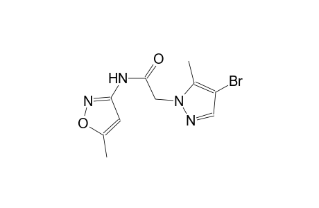 2-(4-bromo-5-methyl-1H-pyrazol-1-yl)-N-(5-methyl-3-isoxazolyl)acetamide