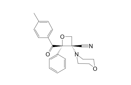 (2S,3S)-2-(4-methylbenzoyl)-3-morpholin-4-yl-2-phenyloxetane-3-carbonitrile
