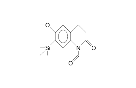 1-Formyl-6-methoxy-7-trimethylsilyl-1,2,3,4-tetrahydro-quinolin-2-one