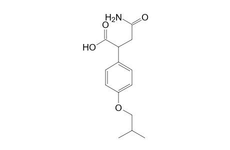 Butanedioic acid monoamide, 2-(4-isobutoxyphenyl)-