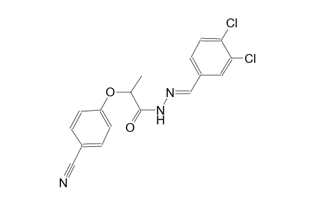2-(4-cyanophenoxy)-N'-[(E)-(3,4-dichlorophenyl)methylidene]propanohydrazide
