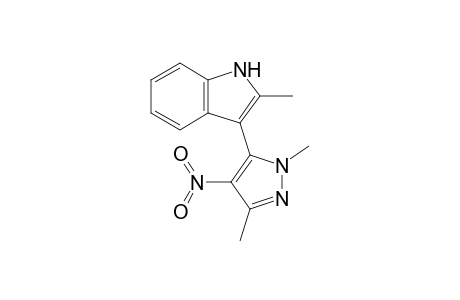 3-(1,3-Dimethyl-4-nitropyrazol-5-yl)-2-methylindole