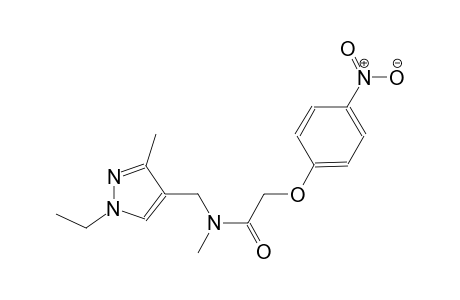 N-[(1-ethyl-3-methyl-1H-pyrazol-4-yl)methyl]-N-methyl-2-(4-nitrophenoxy)acetamide