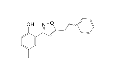 2-(5-styryl-3-isoxazolyl)-p-cresol