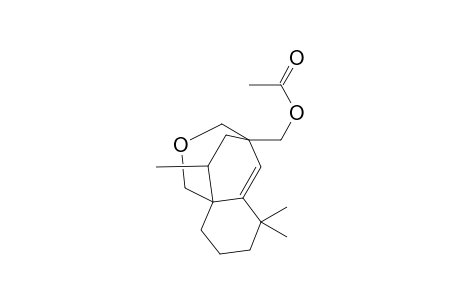 5,5,12-Trimethyl-10-oxatricyclo[6.3.2.0(1,6)]tridec-6-en-8-ylmethylacetate