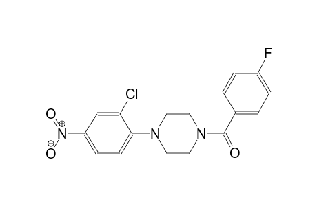 piperazine, 1-(2-chloro-4-nitrophenyl)-4-(4-fluorobenzoyl)-