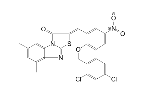 thiazolo[3,2-a]benzimidazol-3(2H)-one, 2-[[2-[(2,4-dichlorophenyl)methoxy]-5-nitrophenyl]methylene]-6,8-dimethyl-, (2Z)-