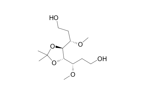 (3S)-3-methoxy-3-[(4S,5S)-5-[(1S)-1-methoxy-3-oxidanyl-propyl]-2,2-dimethyl-1,3-dioxolan-4-yl]propan-1-ol