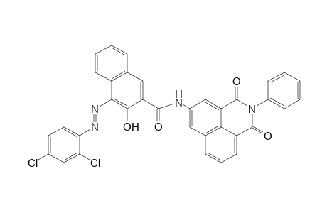 4-[(2,4-DICHLOROPHENYL)AZO]-N-(2,3-DIHYDRO-1,3-DIOXO-2-PHENYL-1H-BENZ[de]ISOQUINOLIN-5-YL)-3-HYDROXY-2-NAPHTHAMIDE