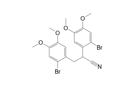 2,3-bis(2-bromanyl-4,5-dimethoxy-phenyl)propanenitrile