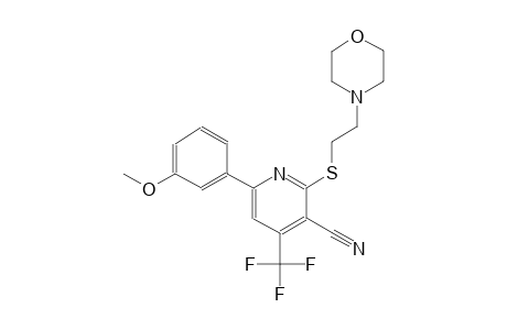 6-(3-methoxyphenyl)-2-{[2-(4-morpholinyl)ethyl]sulfanyl}-4-(trifluoromethyl)nicotinonitrile