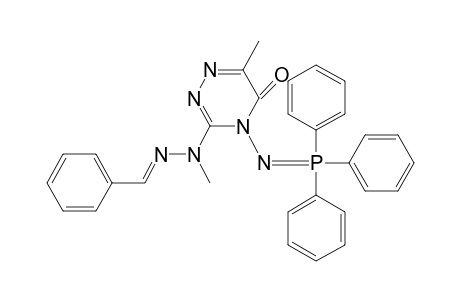 Benzaldehyde, [4,5-dihydro-6-methyl-5-oxo-4-[(triphenylphosphoranylidene)amino]-1,2,4-triazin-3-yl]methylhydrazone