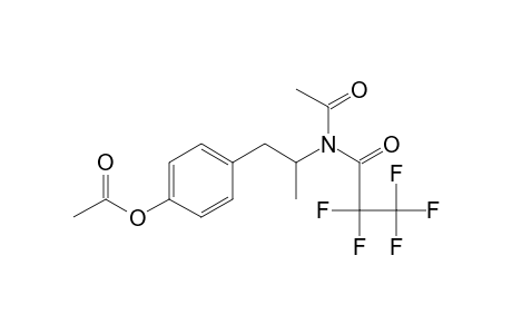 Propanamide, N-acetyl-N-[2-[4-(acetyloxy)phenyl]-1-methylethyl]-2,2,3,3,3-pentafluoro-, (.+-.)-