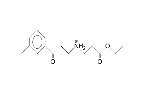 N-(B-[3-Toluoyl]-ethyl)-B-alanine ethyl ester cation