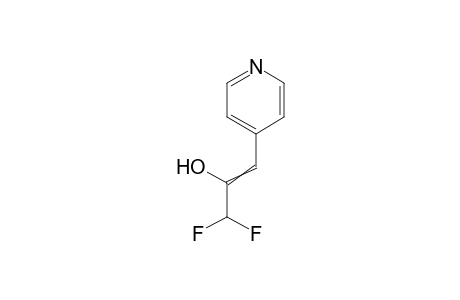 3,3-Difluoro-1-(pyridin-4-yl)prop-1-en-2-ol