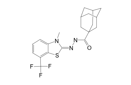 ADAMANTANE-1-CARBOXYLIC_ACID_(7-TRIFLUOROMETHYL-3-METHYL-3-H-BENZOTHIAZOL-2-YLIDENE)-HYDRAZIDE
