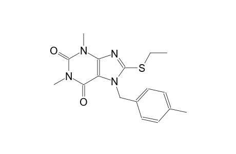 8-(ethylsulfanyl)-1,3-dimethyl-7-(4-methylbenzyl)-3,7-dihydro-1H-purine-2,6-dione