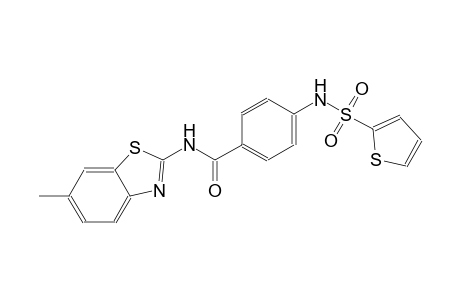 benzamide, N-(6-methyl-2-benzothiazolyl)-4-[(2-thienylsulfonyl)amino]-