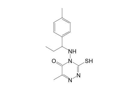 4-[1-(4'-Methylphenyl)propyl]amino-3-mercapto-6-methyl-4H-1,2,4-triazin-5-one