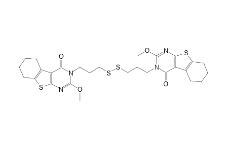 Bis[(2-methoxy-3,4,5,6,7,8-hexahydro-4-oxo-[1]benzothieno[2,3-d]pyrimidin-3-yl)propl] disulfide