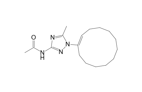 N-[1-[(1E)-1-cyclododecenyl]-5-methyl-1,2,4-triazol-3-yl]acetamide