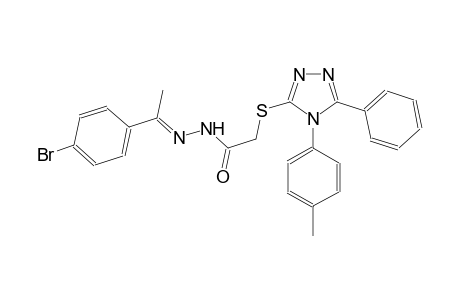 acetic acid, [[4-(4-methylphenyl)-5-phenyl-4H-1,2,4-triazol-3-yl]thio]-, 2-[(E)-1-(4-bromophenyl)ethylidene]hydrazide