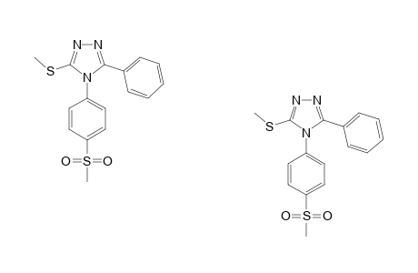 4-(4-METHYLSULFONYLPHENYL)-3-(METHYLTHIO)-5-PHENYL-4H-1,2,4-TRIAZOLE